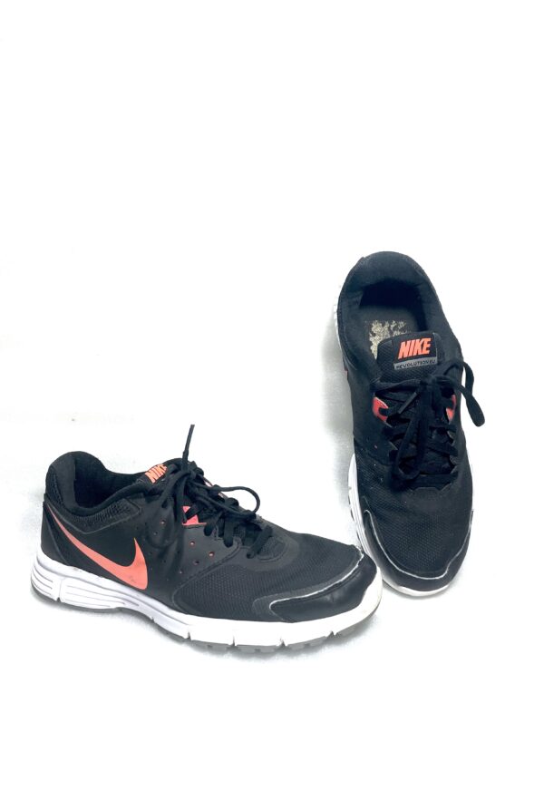 Nike Womens Downshifter Black Lace Up Sneaker - Image 6